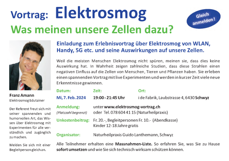 Elektrosmog - Was meinen Deine Zellen ?