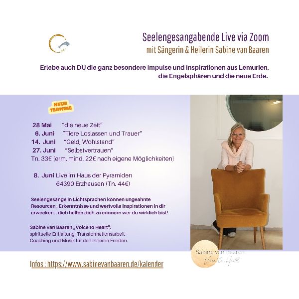 Seelengesang in Lichtsprachen, Heilklangabend  Live
