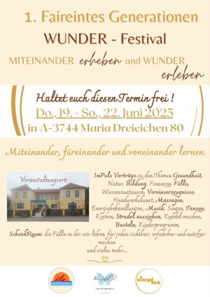 1. Faireintes Generationen WUNDER Festival